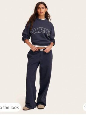 Parke X Target Women's High Rise Boxer Sweatpants - Navy - Size Large - BNWT